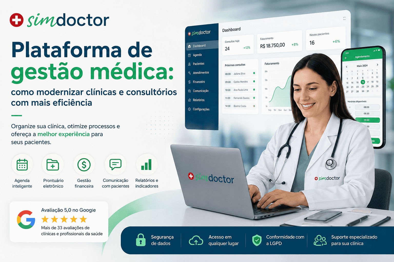 Plataforma de gestão médica